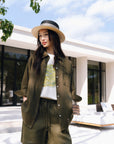 EP YAYING 100% Linen Shirt