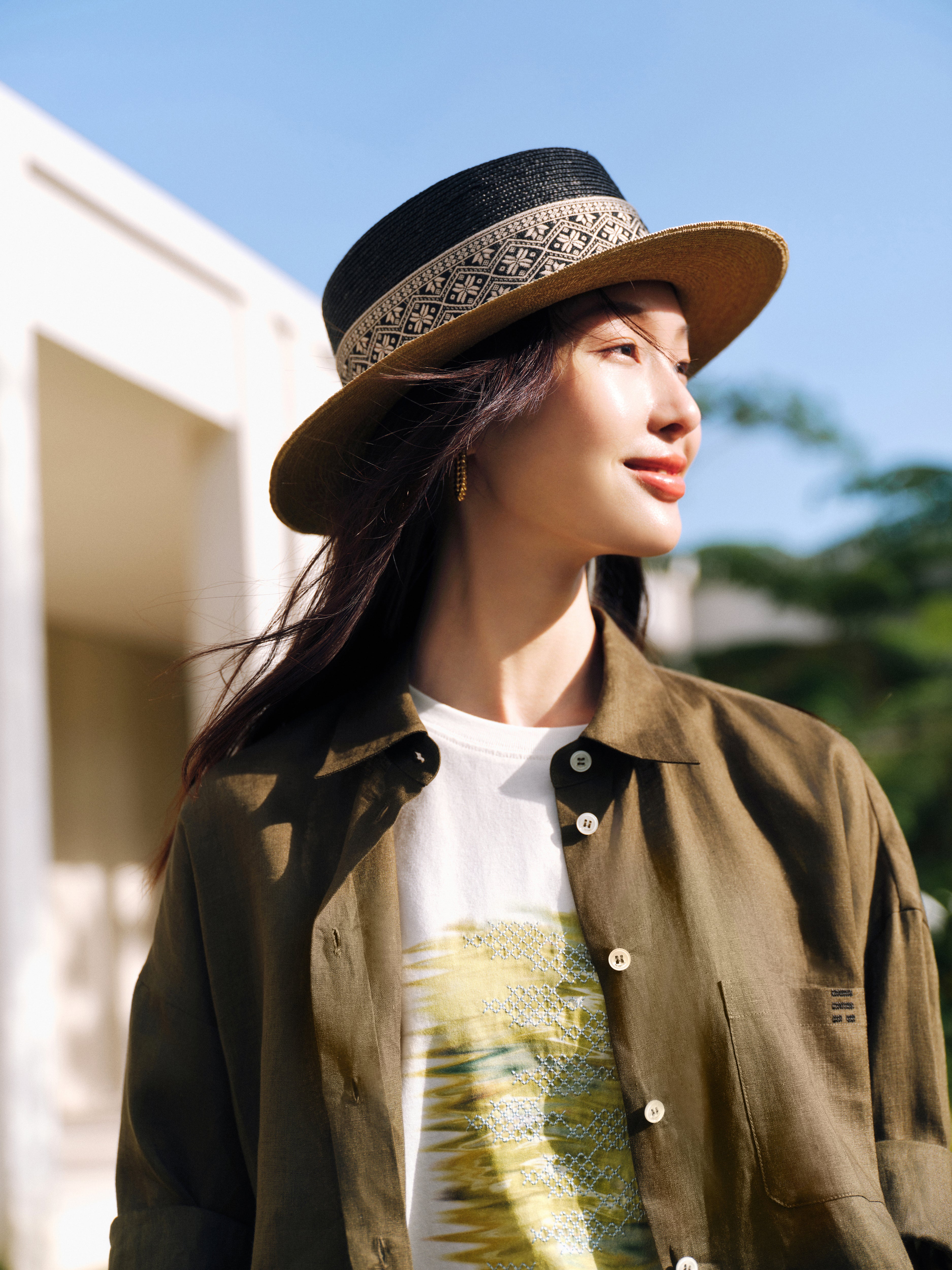 EP YAYING 100% Linen Shirt