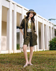 EP YAYING 100% Linen Shirt