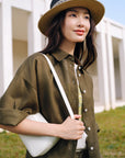 EP YAYING 100% Linen Shirt