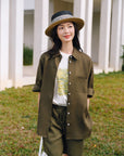 EP YAYING 100% Linen Shirt