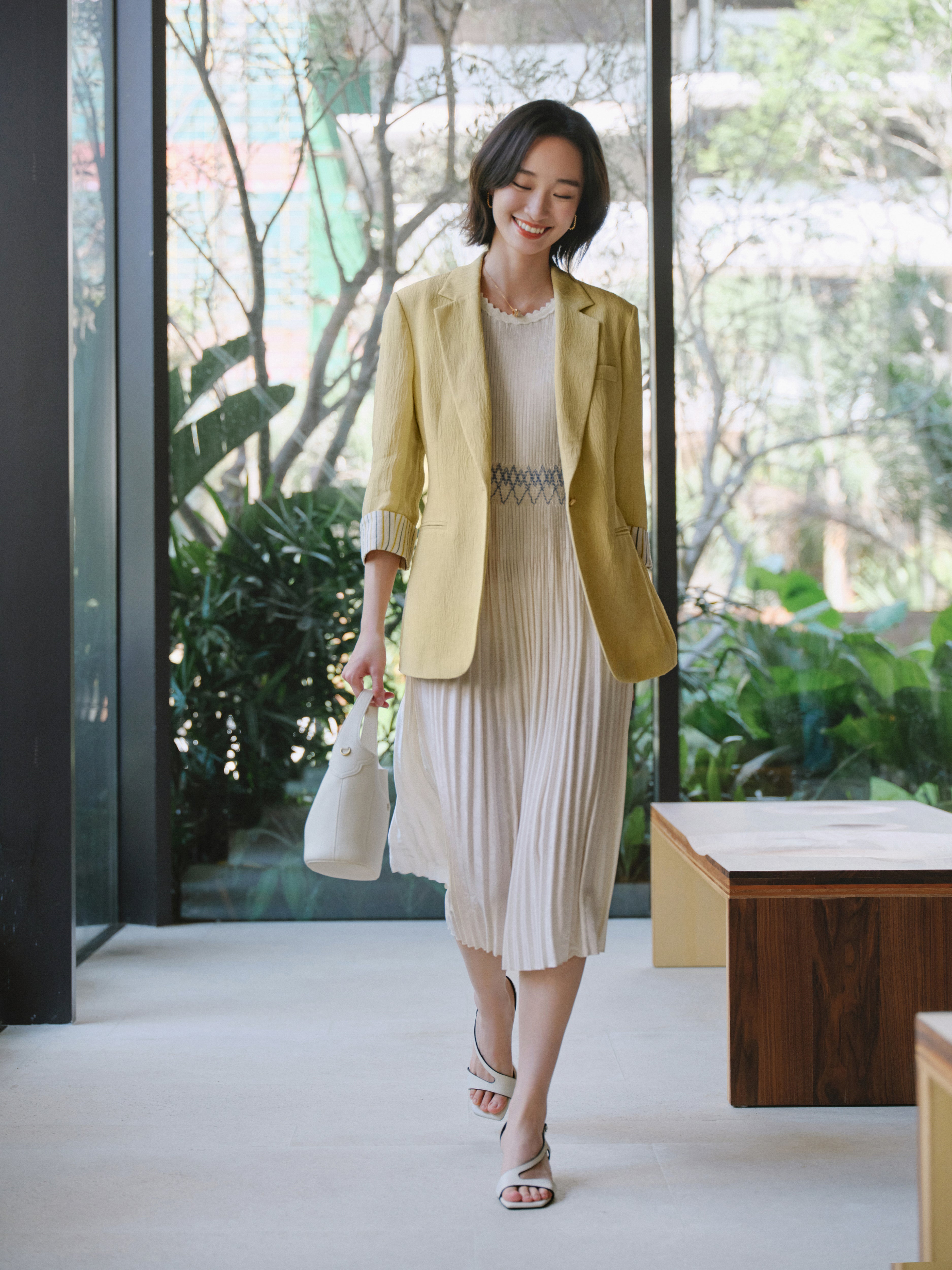 EP YAYING Linen Blazer