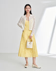 EP YAYING Linen Embroidered Maxi Dress