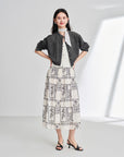 EP YAYING Black Wool Loose Fit Jacket