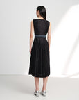 EP YAYING Sleeveless Waist-Cinched Pleated Dress