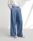 EP YAYING Linen Straight Leg Pants