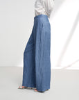 EP YAYING Linen Straight Leg Pants
