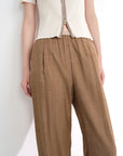 EP YAYING Silk Straight Trousers