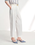EP YAYING Air-Texture Tapered Carrot Pants