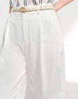 EP YAYING Air-Texture Tapered Carrot Pants