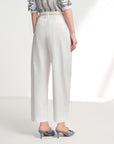 EP YAYING Air-Texture Tapered Carrot Pants
