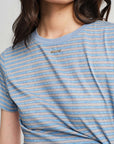 EP YAYING Blue Stripe Essential Tee