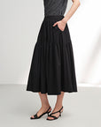 EP YAYING Black A-Line Skirt