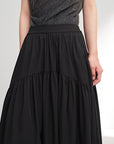 EP YAYING Black A-Line Skirt