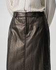 EP YAYING Mini A-Line PU Leather Skirt