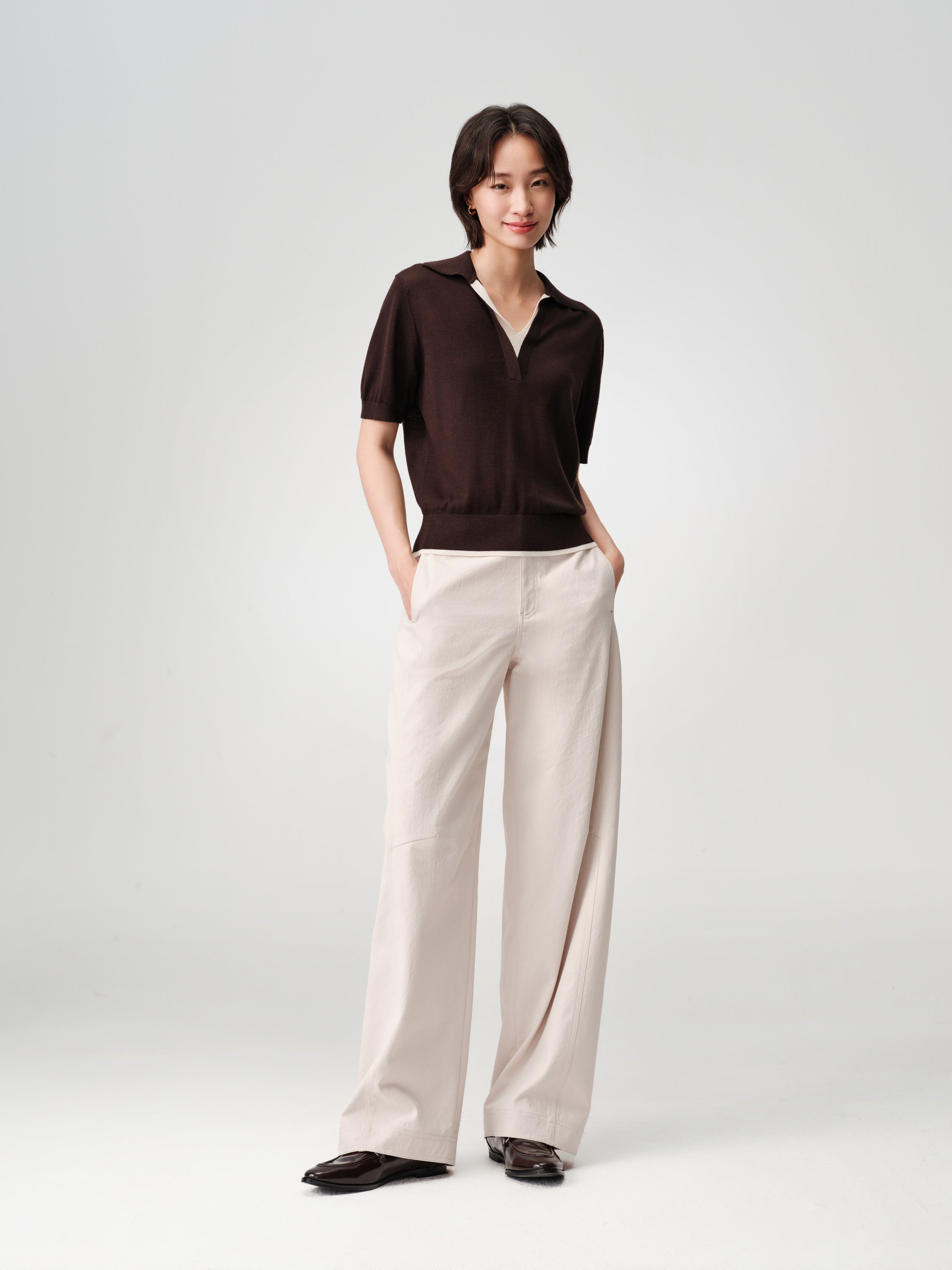 EP YAYING Scimitar-Cut Trousers