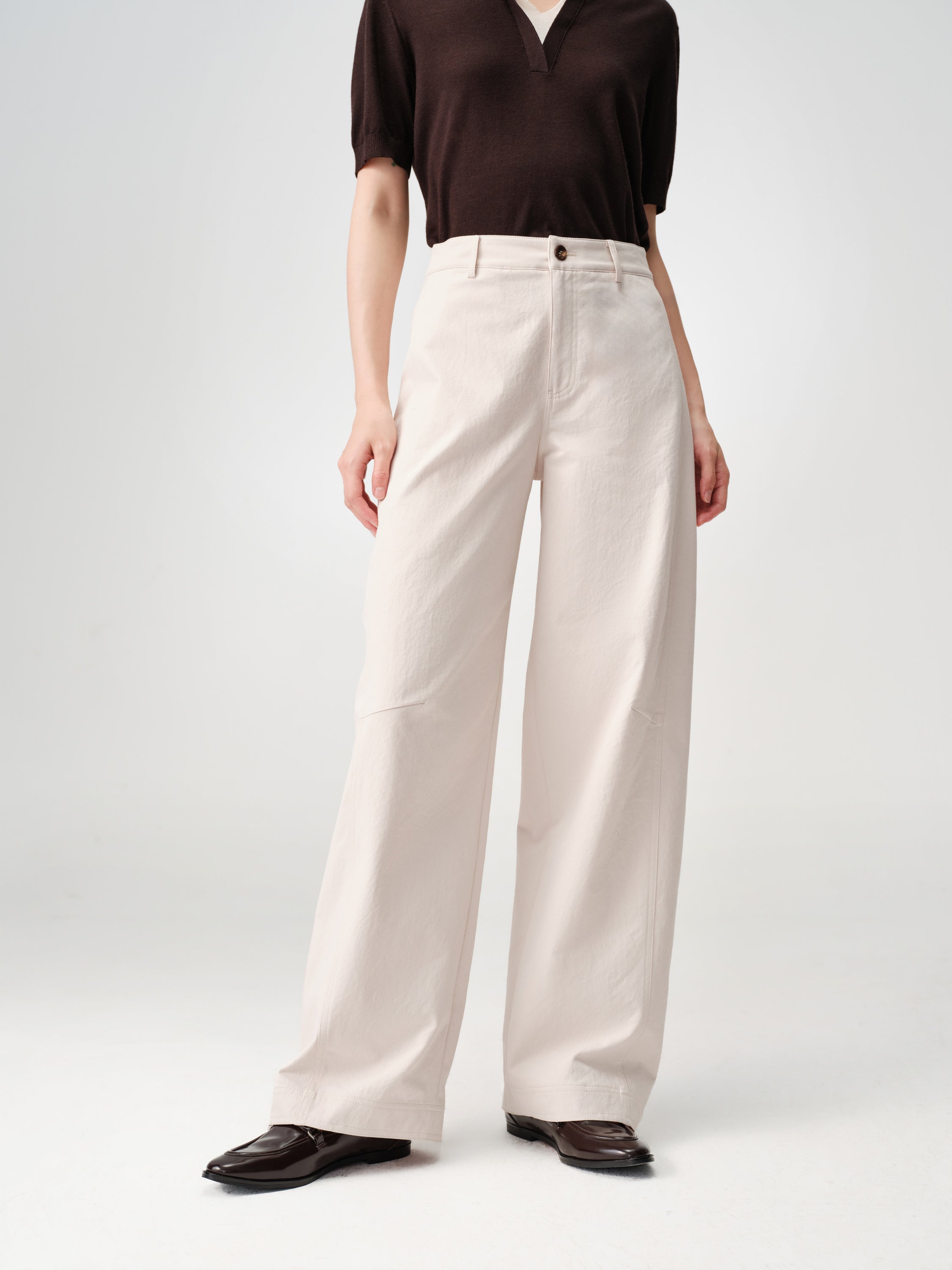 EP YAYING Scimitar-Cut Trousers