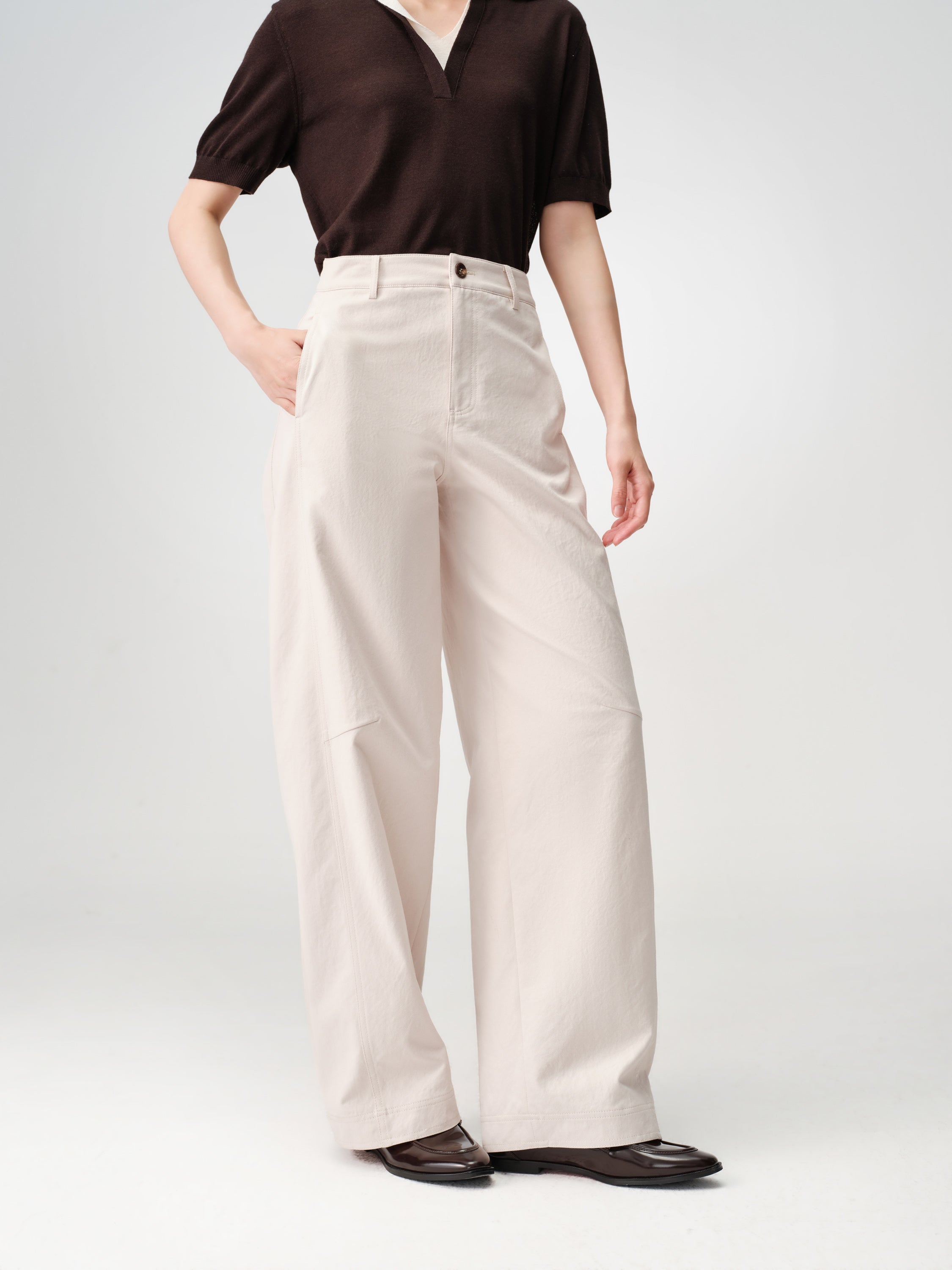 EP YAYING Scimitar-Cut Trousers