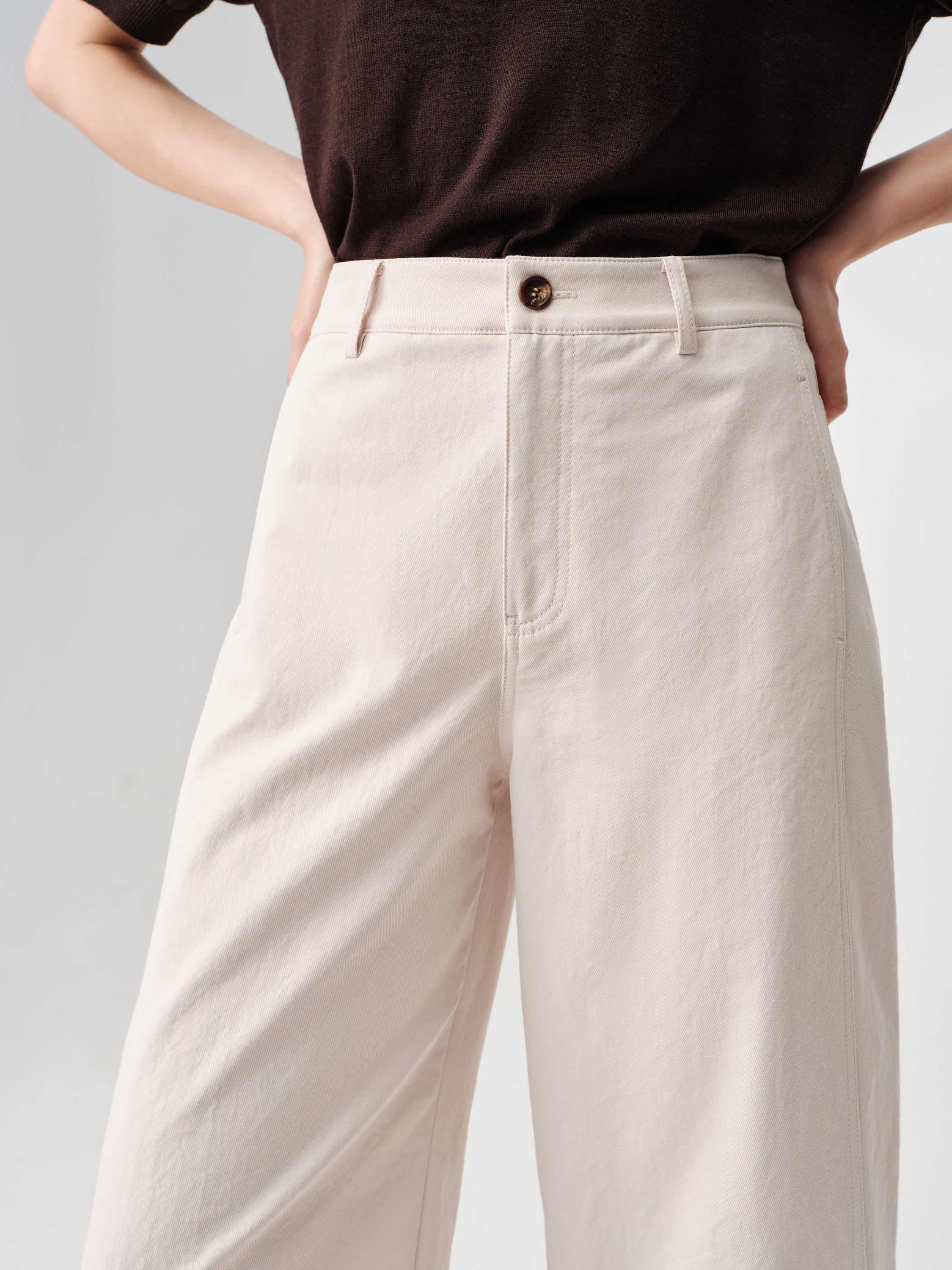 EP YAYING Scimitar-Cut Trousers