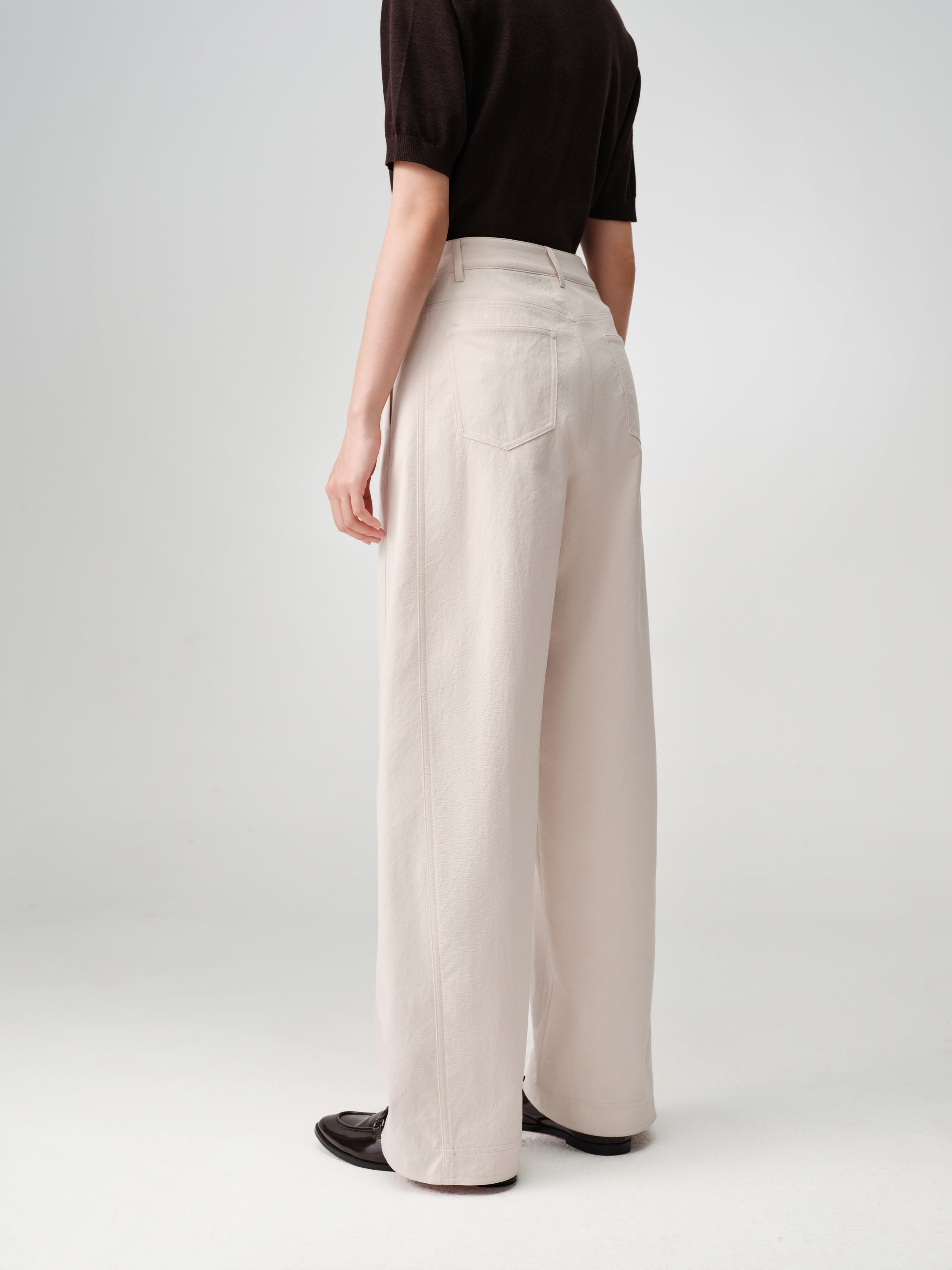 EP YAYING Scimitar-Cut Trousers