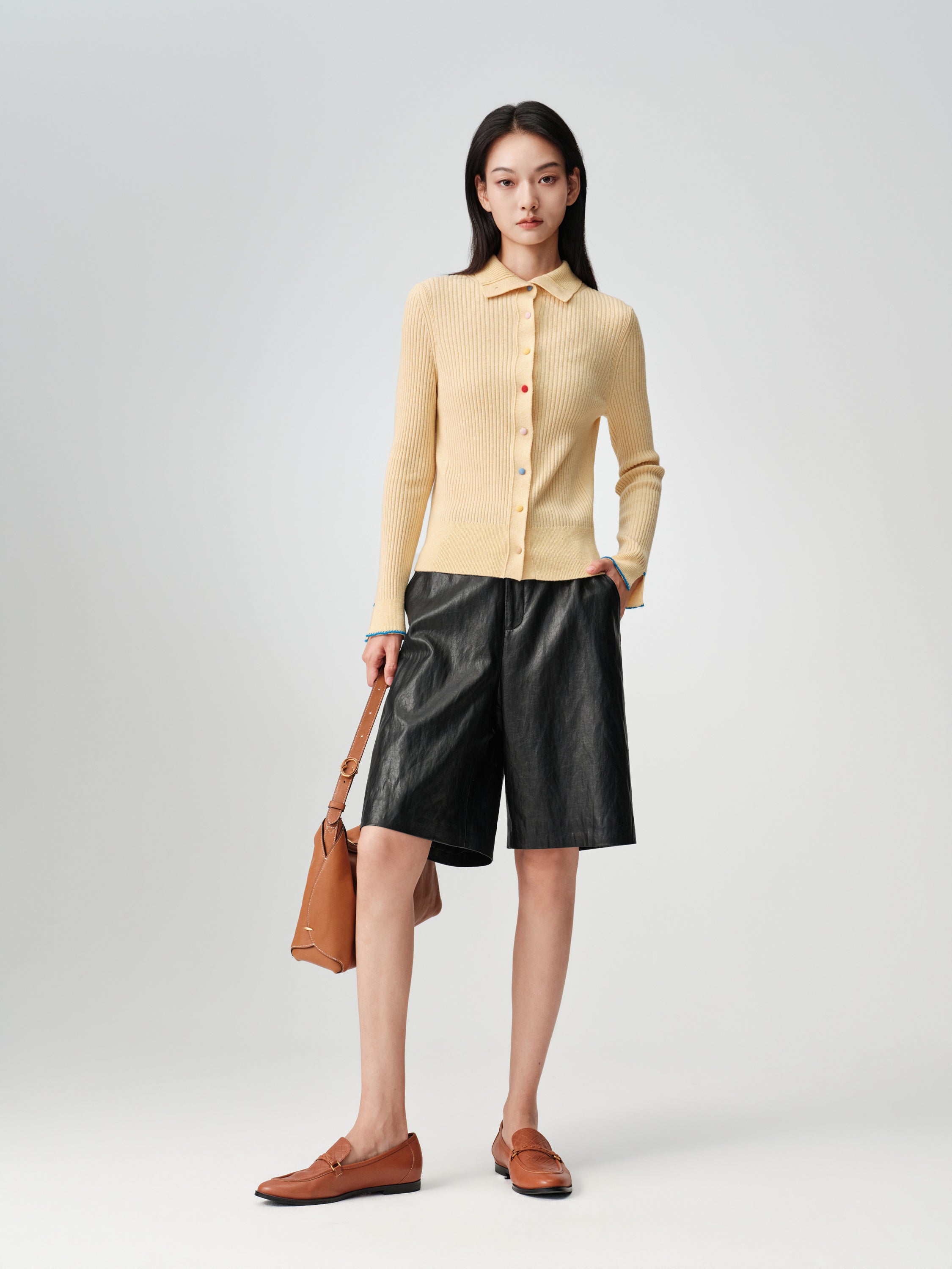 EP YAYING Leather Shorts