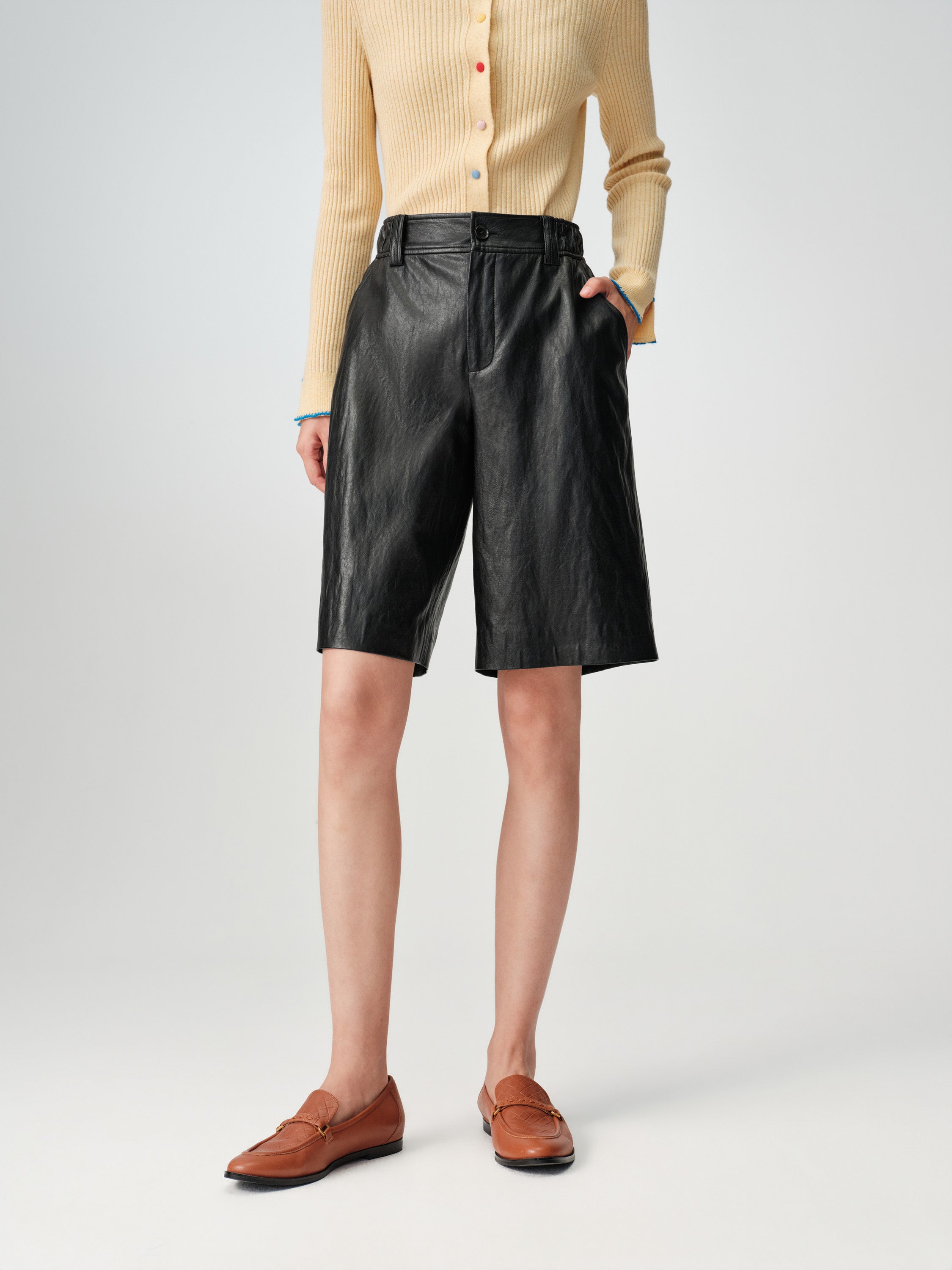 EP YAYING Leather Shorts