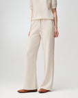 EP YAYING Short-Sleeve Round-Neck Cashmere Knit Top