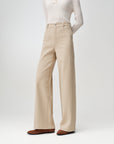EP YAYING Long-Staple Cotton High-Waist Wide-Leg Jeans