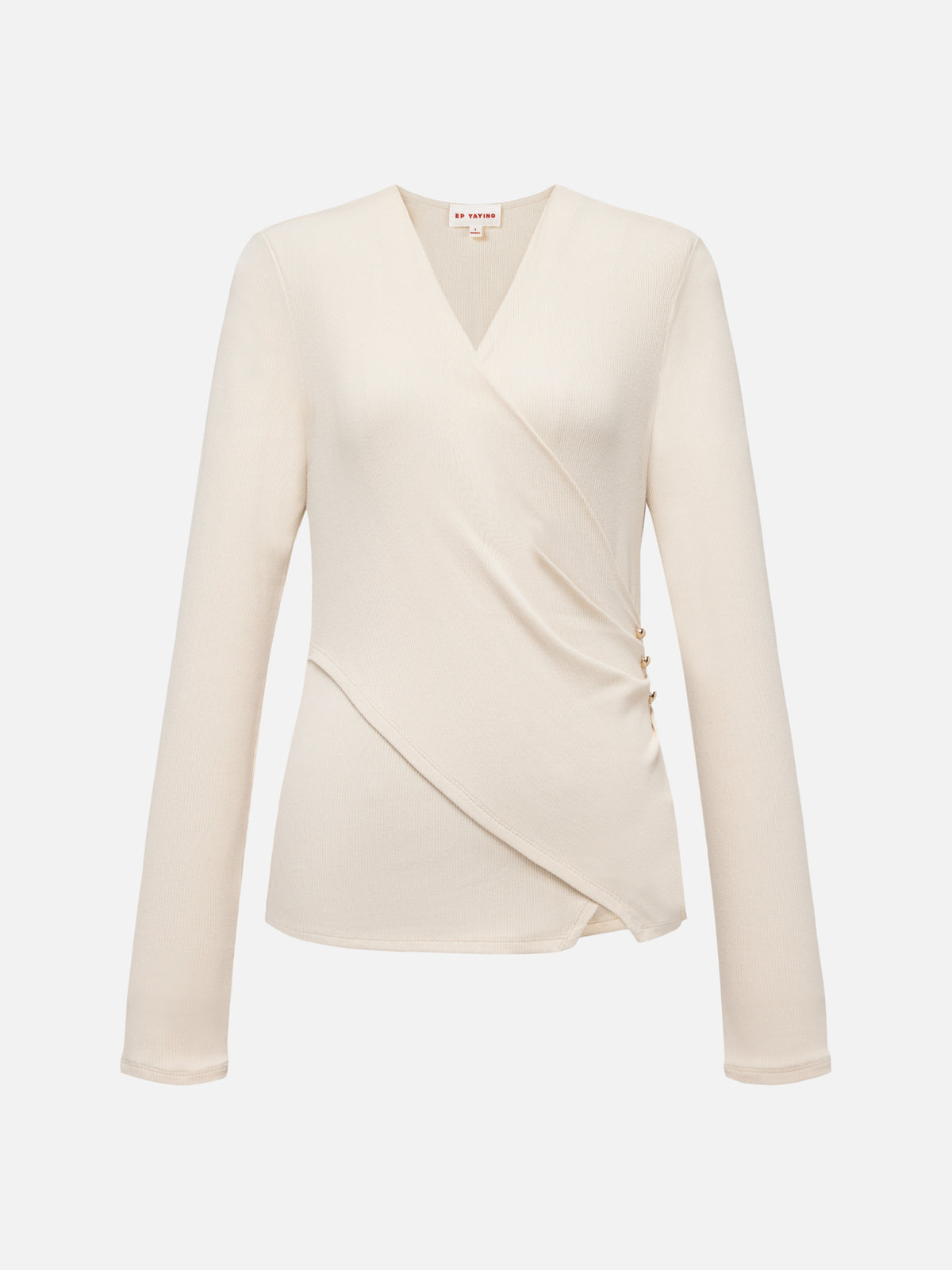 EP YAYING V-Neck Slim-Fit Slimming Top