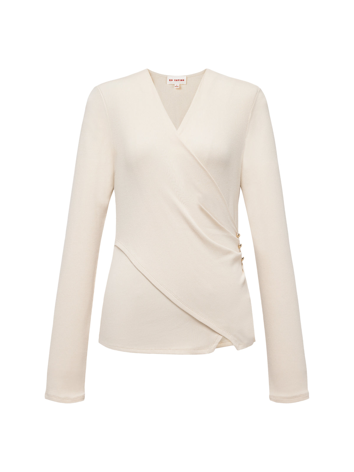 EP YAYING V-Neck Slim-Fit Slimming Top