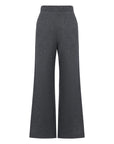 EP YAYING Honeycomb Knit Wide-Leg Trousers