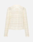 EP YAYING Classic Tweed-Style Knit Cardigan Jacket EGKAA1221AW