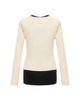 EP YAYING Slim-Fit Knit Base Layer Top EGKAS5507AM