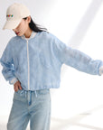 EP YAYING Textured Embroidered Jacket