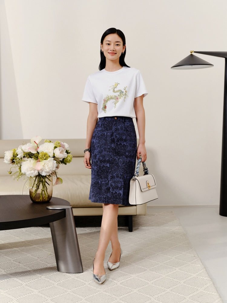 YAYING Denim Skirt EPIADJ301AB
