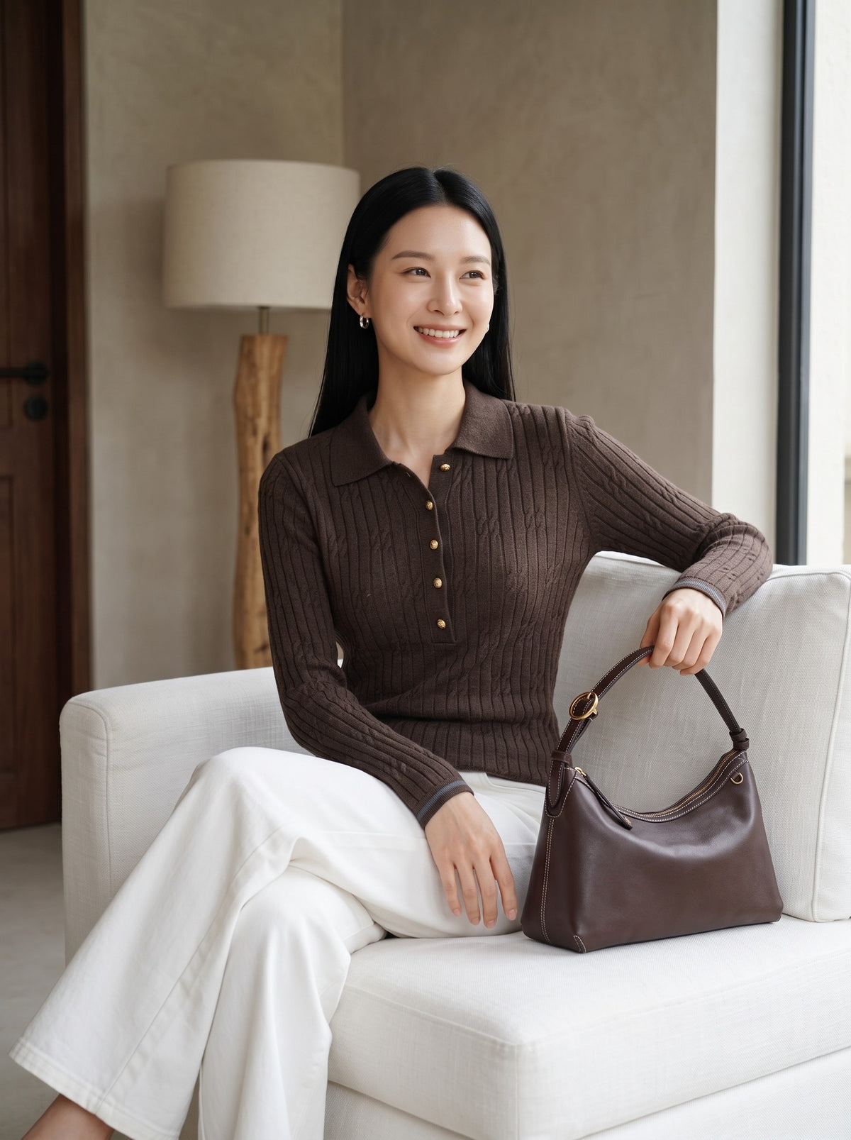 EP YAYING 100% Pure Wool Sweater