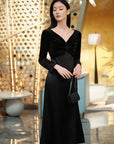 YAYING Triacetate Black Dress