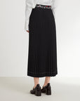 EP YAYING mid length pleated skirt