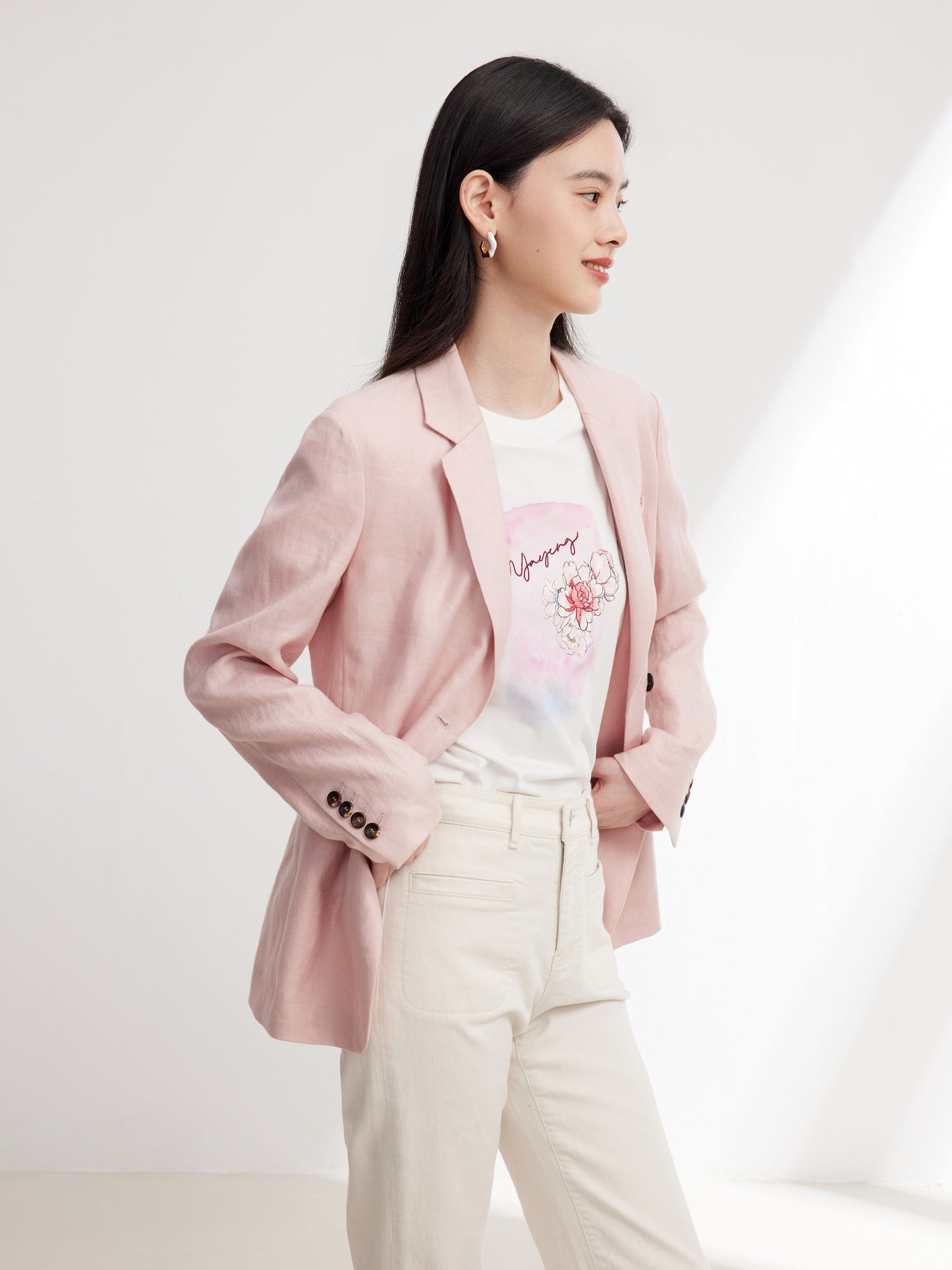 EP YAYING Linen Blazer