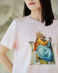 YAYING Silk Floral T-shirt