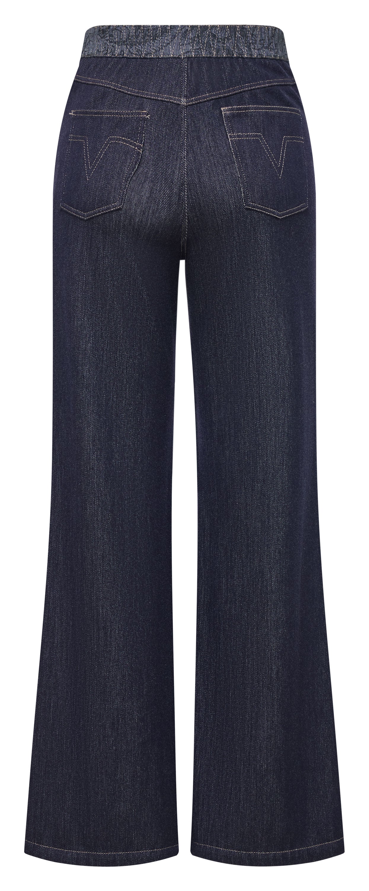 YAYING Long High-Waist Flared Denim Pants