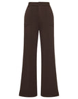 EP YAYING Lyocell-Wool High-Waist Slight-Flare Pants