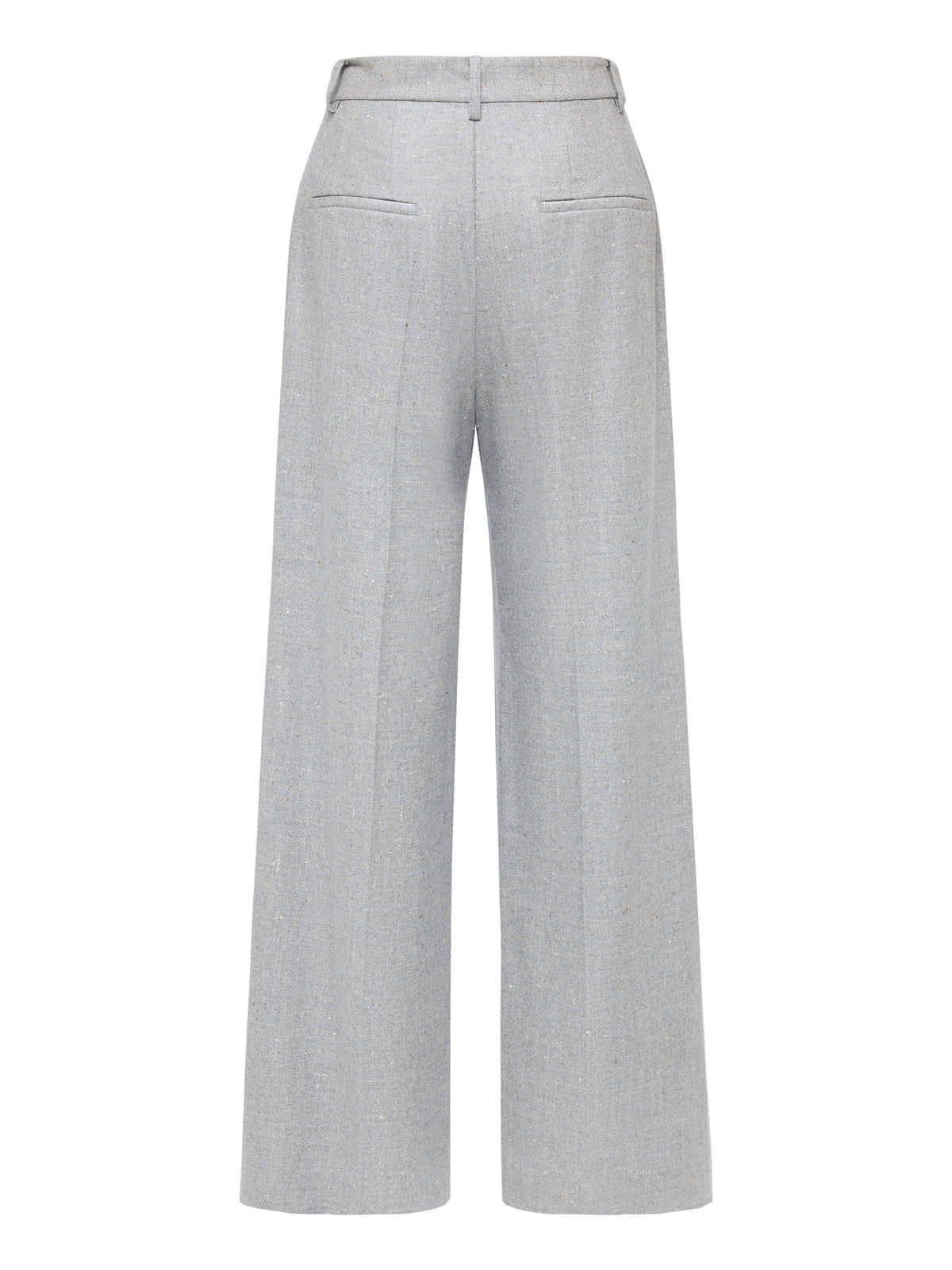 EP YAYING Blue Label Silk-Wool Wide-Leg Pants