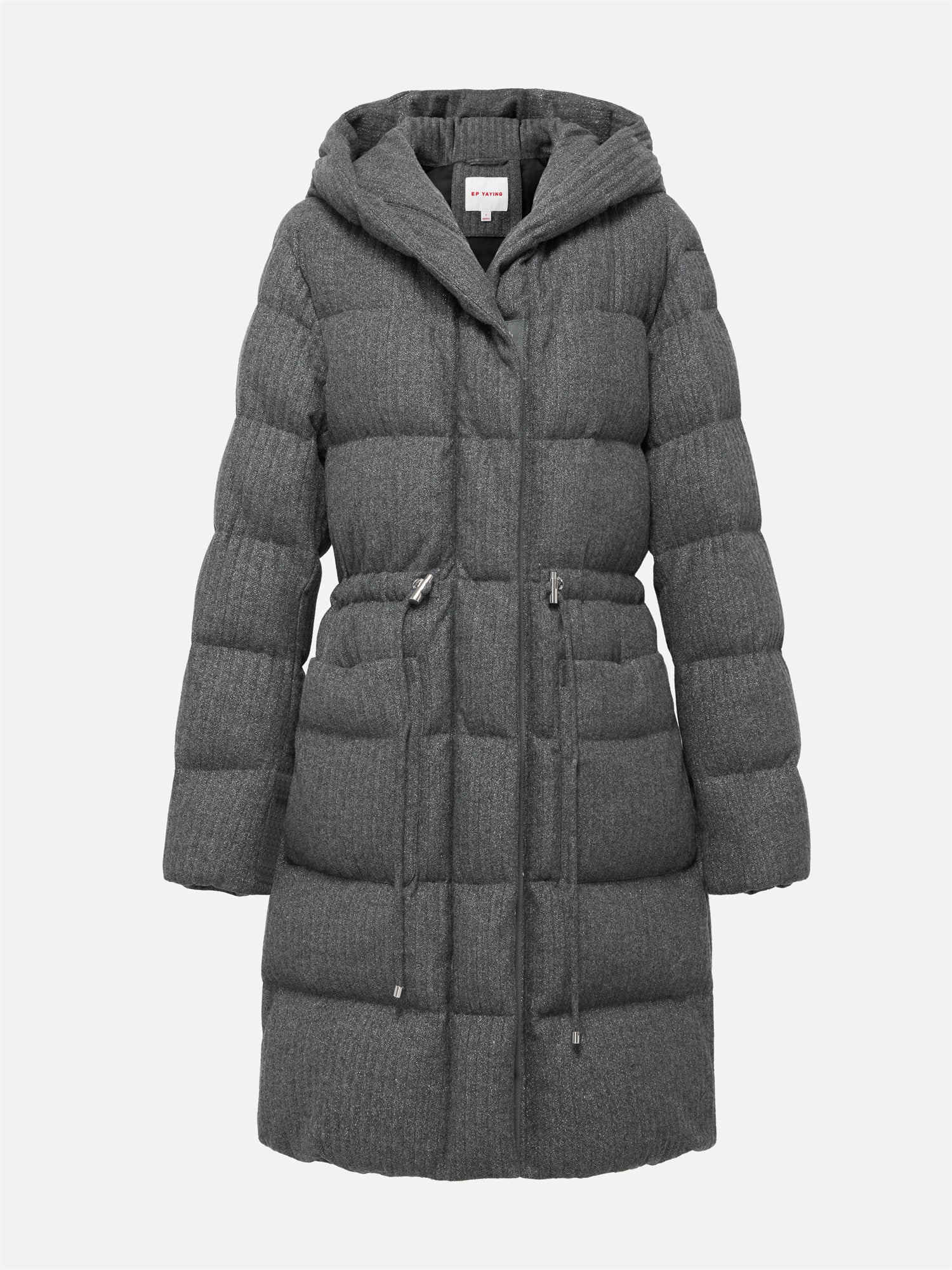 EP YAYING Wool-Blend Long Down Coat EGKIWY922AC