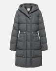 EP YAYING Wool-Blend Long Down Coat EGKIWY922AC