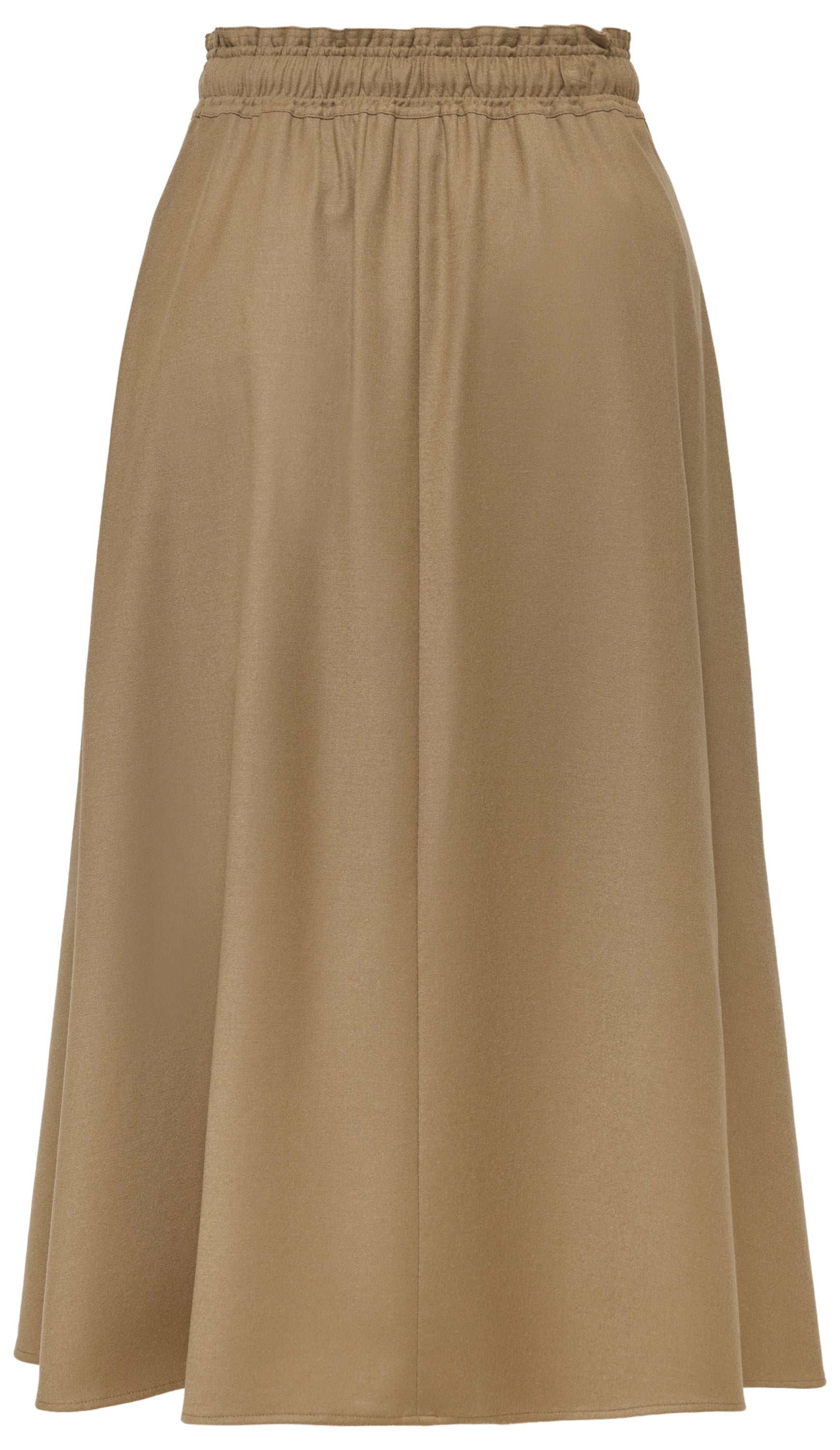 YAYING Wool Cashmere Drawstring A-Line Skirt