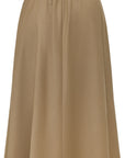 YAYING Wool Cashmere Drawstring A-Line Skirt