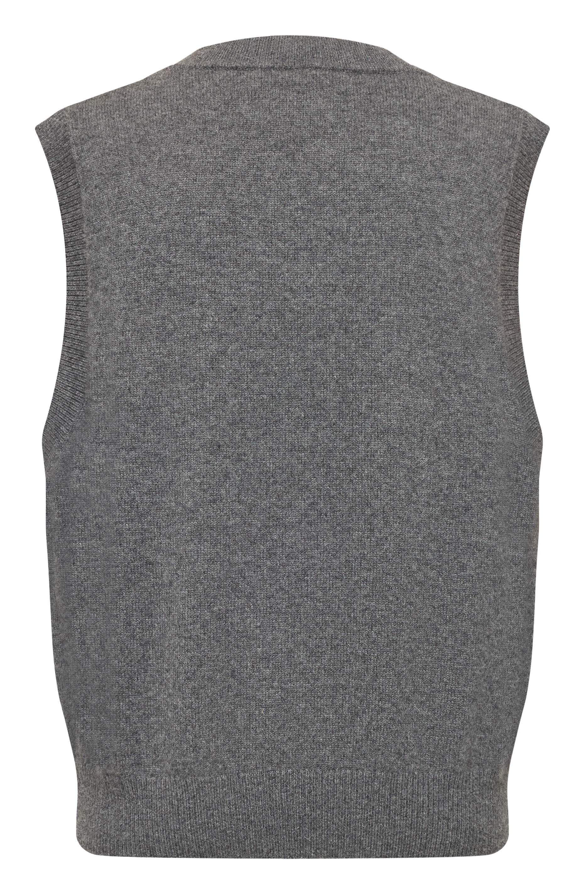 YAYING Wool Cashmere Embroidered V-Neck Vest