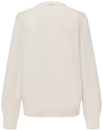 YAYING Embroidered Wool-Cashmere Round-Neck Knit Cardigan