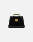 YAYING Peony Bamboo-Handle Structured Mini Top Handle Bag